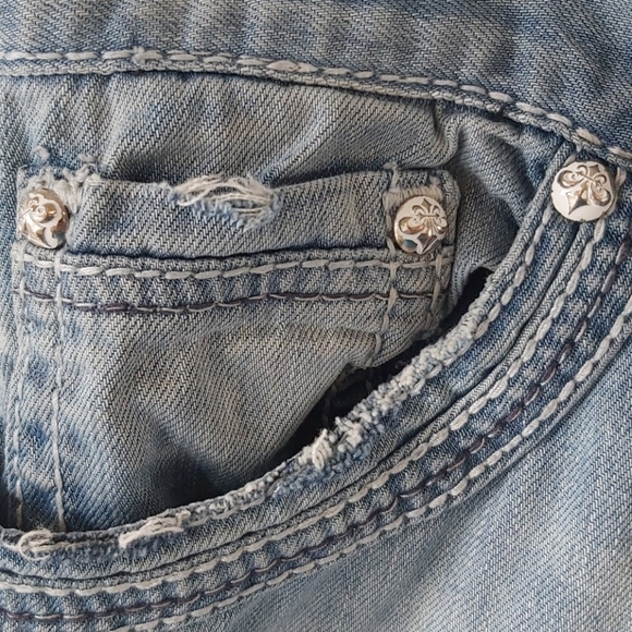 Affliction Ace Black Premium Jeans Size 32 - Picture 5 of 10